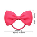 20 Pcs Hair Bow Tiny Hair Bows with Elastic Loop Ponytail Ties Pony Tail Holder Accessories for Infants Toddlers Girls Kids