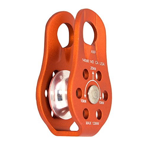 Fusion Climb Nuro Pulley Fixed Aluminum Side Plate 20kN for Towing, Heavy Duty, Offroad Recovery Emergency Kit, Climbing, Zipline, Outdoor Activity