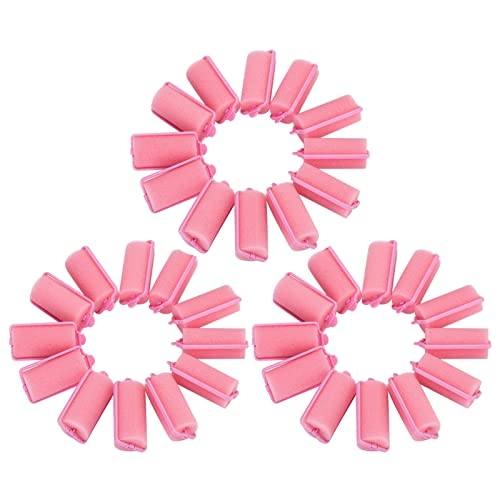 36 Pcs Foam Sponge Hair Rollers,Pink Sponge Styling Curler, Foam Pad Hair Styling Curler, Flexible Hair Styling, Foam Styling