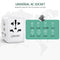 LENCENT Universal Travel Adaptor Plug with 2 USB Ports, International Power Adapter with UK/USA/EU/AUS Plug, Mini & Compact, All-in-One Worldwide Travel Charger for Over 200 Countries