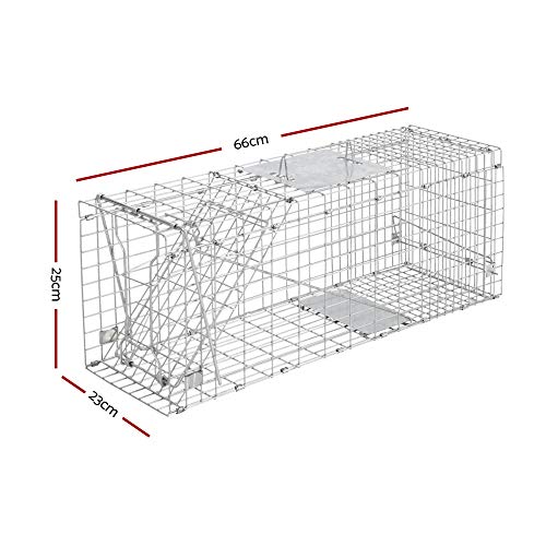 Animal Trap Cage Folding Humane Live Catch Possum Fox Rat Cat Rabbit Bird