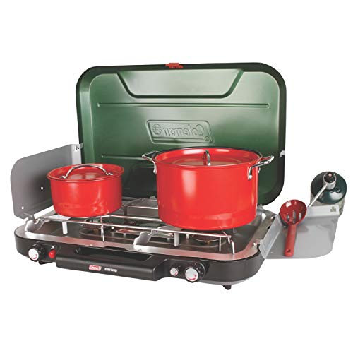Coleman Stove EvenTemp™ with Griddle and Grease Cup, 3 Burner Stove