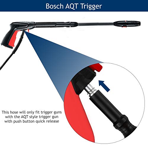 DERASL Bosch 6M High Pressure Hose with Quick Connection for Bosch AQT Pressure Washer Accessories