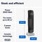 De'Longhi Bend Line Tower Fan Heater HFX65V20, 2000W with Silent Operation, Remote Control, Ceramic Technology,Black