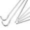 AVLA 40 Pack Tent Pegs, 7 Inch Aluminium Tent Stakes Pegs with Hook, Garden Edging Fence Hooks, Landscape Pins, Camping Pegs for Pitching Camping Tent