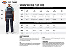 Dickies Women's Denim Bib Overall, Rinsed Hickory Stripe, Medium