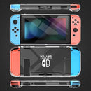 ZIIDII Dockable Switch Case for Nintendo, Nintendo Switch Games Protective Hard Carrying Clear Cover Case for Nintendo Switch Console Joy Con Controlle