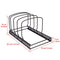 Toplife Adjustable Bakeware Rack, 10 Adjustable Compartments, for Pantry or Cabinet, Brown