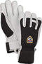 Hestra Ski Gloves: Army Leather Patrol Winter Cold Weather Gloves, Black, 9