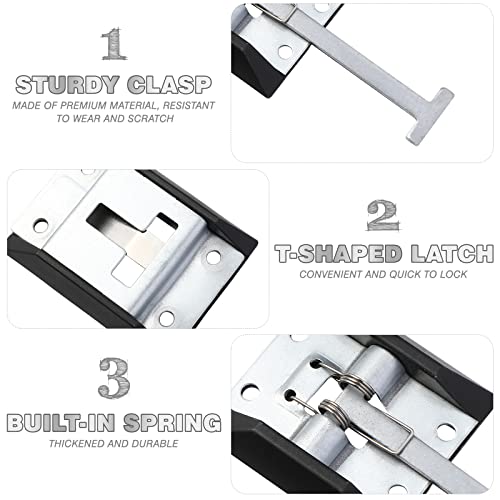 BESPORTBLE Door Stop with Holding Part Door Holder Caravan Trailer Lock Flap Holder T-Style Entrance Door Lock for Caravan Motorhome Caravan Accessories