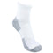 Thorlo Men's Lite Walking Mini Crew Sock Level 2 lwmxm,White,M12-14, White/Platinum, X-Large