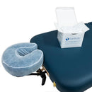 EARTHLITE Fitted Disposable Massage Headrest Cover – Medical-Grade, Soft, Non-Sticking Face Rest Cradle Covers (50 count)