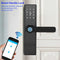 Fingerprint Smart Lock, WiFi Electronic Door Lock, Touchscreen Smart Door Lock with Password | IC Card | Tuya Smart Door Lock with Mechanical Key