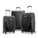 Samsonite Winfield 3 DLX Hardside Luggage with Spinner Wheels, Black, 3-Piece Set (20/25/28), Winfield 3 DLX Hardside Expandable Luggage with Spinners