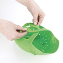 OXO 1142380 Good Grips Silicone Steamer, Green Medium