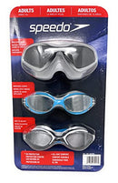 Speedo 3 Pack Adult Swimming Goggles - Colors May Vary