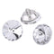 50Pcs Crystal Upholstery Buttons, Diameter 0.79Inch Rhinestone Crystal Round Buttons,with Metal Loop,for Sewing Sofa,Bed Headboard Upholstery Button,DIY Crafts Decoration