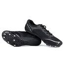 ZHENSI Track and Field Shoes Kids Adult Sprint Spikes Shoes Mesh Lightweight Buffer Unisex,Black,9.5
