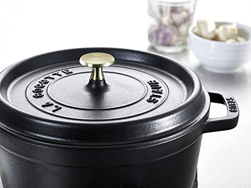 Staub Round Cocotte, 24 cm, Black