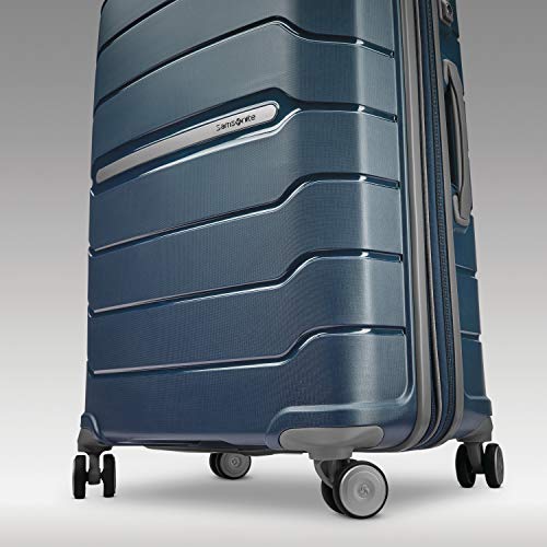 Samsonite Unisex-Adult Freeform Hardside Expandable with Double Spinner Wheels, Navy, 2-Piece Set (21/28), Freeform Hardside Expandable with Double Spinner Wheels