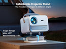 [Netflix Certified & Dolby Audio] Smart Projector Native 1080P WiFi 6 Bluetooth, YABER V12 700 ANSI Full HD Portable Projector Auto Focus Keystone, Outdoor Movie Projector with Dust Proof Engine