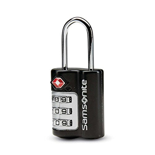 Samsonite Travel Sentry 3-dial Combination Lock, Black, One Size, Black, One Size, Travel Sentry 3-dial Combination Lock