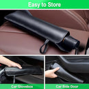 Car Windshield Sun Shade Umbrella, Foldable Car Umbrella Window Sunshades for Automotive Front Window, Windscreen Sun Shade Cover Fit for Most Cars Vehicle SUV Truck-Large Size 57x31 Inches (Black)