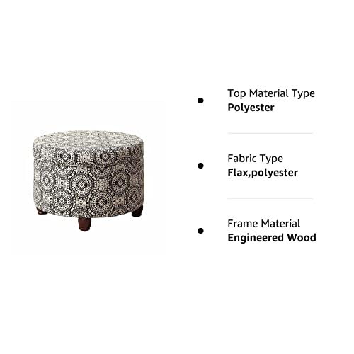 Kinfine Medallion Storage Ottoman