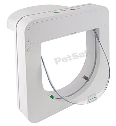 PetSafe Petporte Smart Flap Microchip Cat Door, Battery Operated or Main Power Supply, Easy Install, Customised Timer Feature, For Cats Up To 7kg