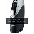 Panasonic ER430K Ear & Nose Trimmer with Vacuum Cleaning System, Men's, Wet/Dry, Battery-Operated