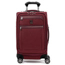 Travelpro Platinum Elite Softside Expandable Luggage, 8 Wheel Spinner Suitcase, USB Port, Fits up to 15" Laptop, Men and Women, Business Plus, Bordeaux Red, Carry-On 21-Inch, Platinum Elite Softside