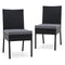 Costway 2-Piece Outdoor Dining Chair Set, Patio Chairs with Soft Cushions