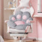 Cat Paw Cushion Comfy Kawaii Chair Cushion 31.4 x 27.5 inch Bear Paw Lazy Sofa Office Floor Pillow Cute Plush Seat Pad for Gaming Chair for Bedroom Decor Colorful (Grey)