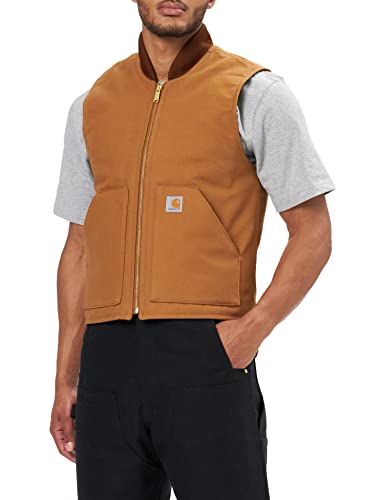 Carhartt Men's Duck Vest,Brown,Large