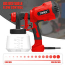 TOPEX 400W Handhold Electric Paint Sprayer Gun 1000ml High Power Portable Spray-Gun Kit Painting Spray Tool for Car, Furniture, Cabinet, Fence, Painting