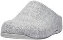 FitFlop Women's Shuv Cushy Felt Clog Slipper, Tiptoe Grey, Size 11