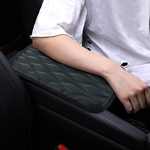 Mioloe Universal Car Armrest Cover,Auto Center Console Pad,PU Leather Auto Arm Rest Cushion Pads, Center Console Armrest Protector, Fit for Most Vehicle,Truck Car Accessories