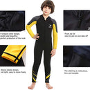ZCCO Kids Wetsuit,2.5mm Neoprene Thermal Swimsuit, Youth Boy's and Girl's One Piece Wet Suits Warmth Long Sleeve Swimsuit for Diving,Swimming,Surfing etc Water Sports (Bright Blue, S)