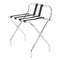 Chrome Folding Luggage Rack for Hotels Suitcase Rack Bag Storage Suitcase Stand