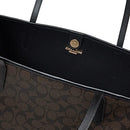 Coach 5696 Signature Tote Bag, Im/BrownBlack, Free Size