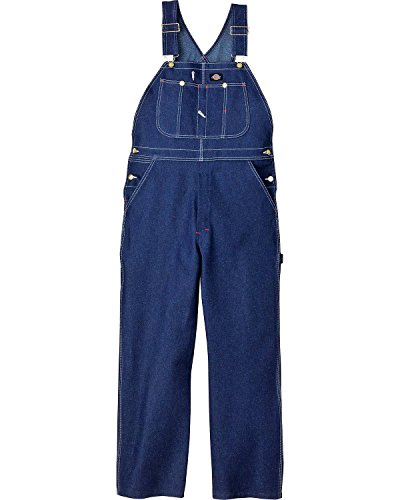 Dickies Men's Bib Overall, Indigo Rigid, 34W x 34L