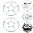 SOLUSTRE Wok Burner Wok Burner 3 Pcs Gas Ring Reducer Trivets Gas Stove Cooker Plate Coffee Pot Stand Wok Stove Rack Milk Pot Holder for Kitchen Gas Gas Stove Accessories Wok Ring Wok Ring