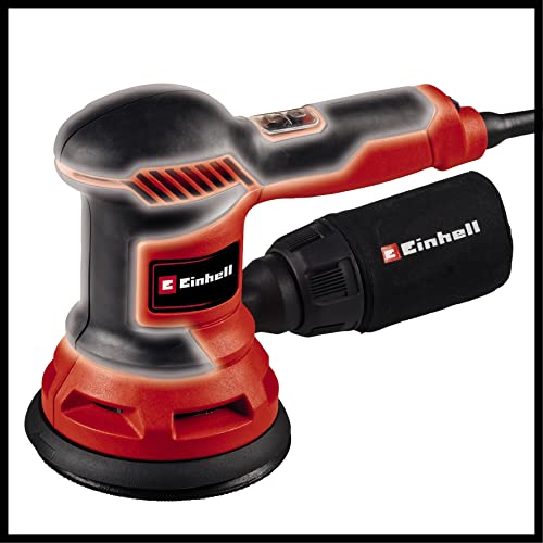 Einhell Random Orbital Sander TC-RS 425 E (425 W, Sanding Disc Diameter 125 mm, Max. Vibration Speed 26,000 rpm, Oscillating Circuit 2.5 mm, Including Sandpaper 1x P60, P80, P120)