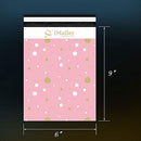 200 Count - 6x9 inch, Pink Polka Dot - Thank You Poly Mailer Envelope, Mailing Shipping Bags with Self Seal Strip