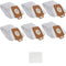 12x Vacuum Cleaner Bag Replacement Compatible with Nilfisk Power Series P10 P12 P20 P40, 128389187 with 2 Pre-Filter
