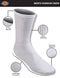 Dickies Men's All Purpose Cushion Crew Socks (6/12 Packs), White (6 Pairs), 6-12