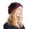 CHARM Womens Slouchy Beanie Cap Cotton Beret All Season Slouch Baggy Flower Hat Enge