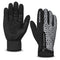 ROCKBROS Winter Cycling Gloves for Men Women Winter Fleece Full Finger Bike Gloves Touch Screen Windproof Non-Slip Gloves