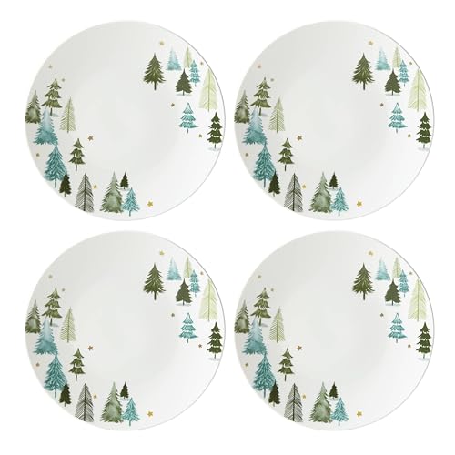 Lenox 893565 Balsam Lane 12-Piece Dinnerware Set, Green