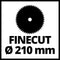 Einhell TE-SM 36/210 Li - Solo Power X-Change Cordless Sliding Mitre Saw - Supplied Without Battery & Charger